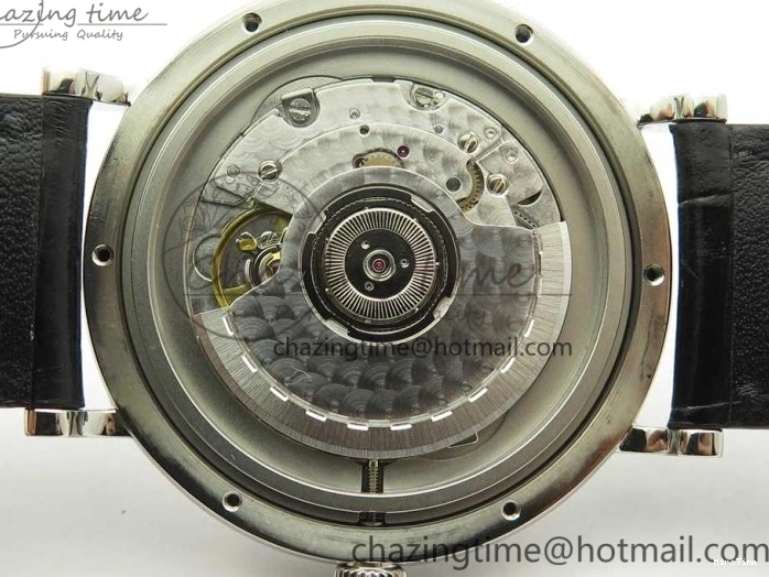 MIROTIME 0322 Affordable Portofino Automatic SS FKF 1:1 Best Edition Black Dial on Black Leather Strap A 7136